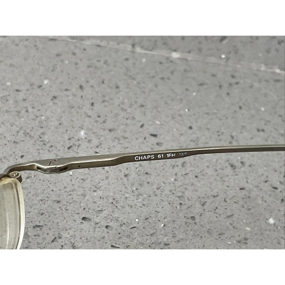 Chaps Eyeglasses FRAMES ONLY 61 1FH 53-19-145 Full Rim Silver